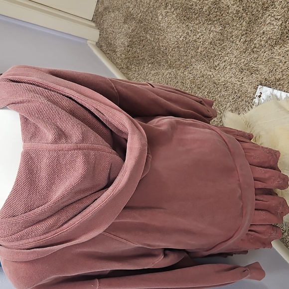 Free people.Light pink mauve sweatshirt dress top amazing - Picture 8 of 14